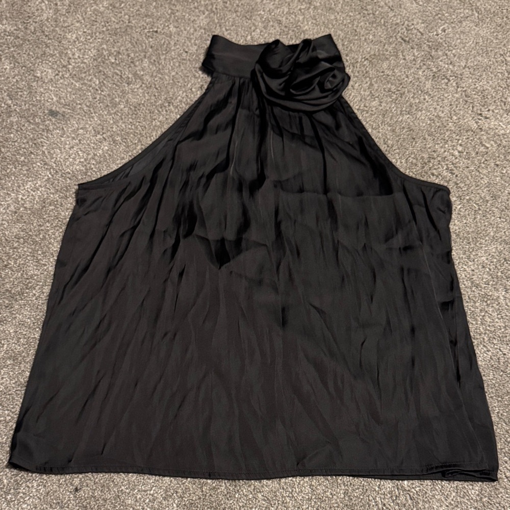 Worthington Black Halter Blouse